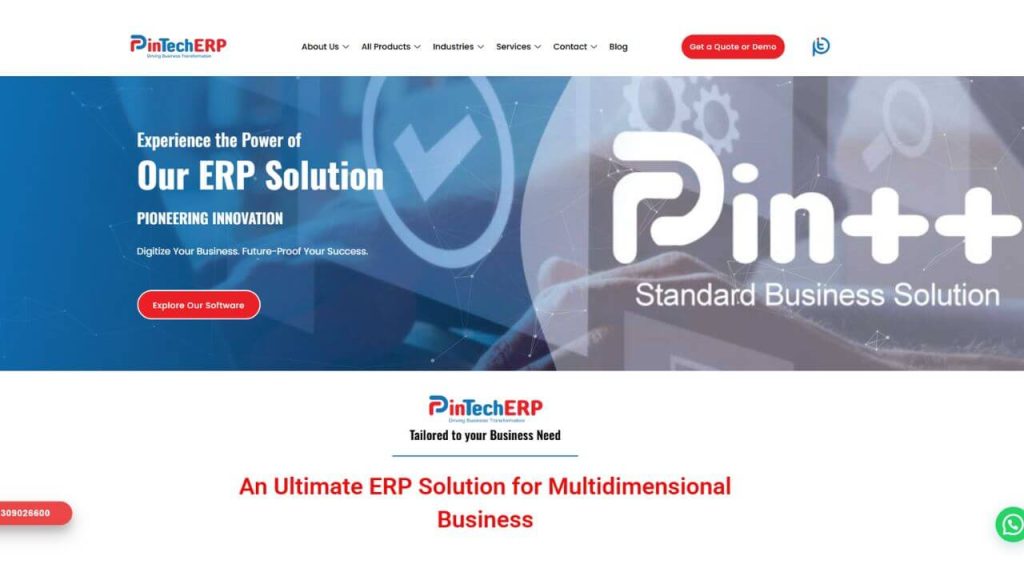 pintech ERP Screenshot