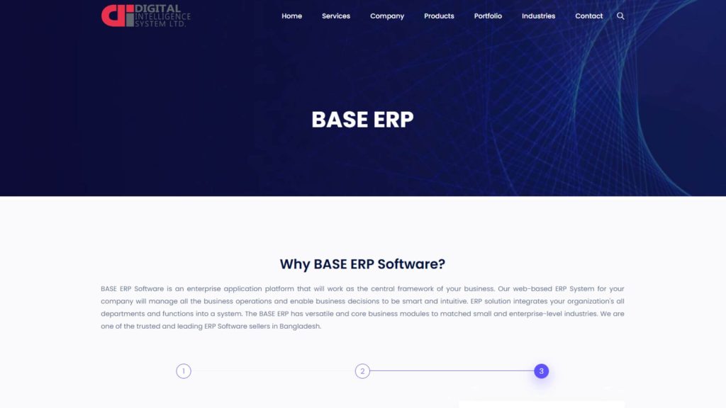 Digital Intelligence System LTD Base ERp Screenshot