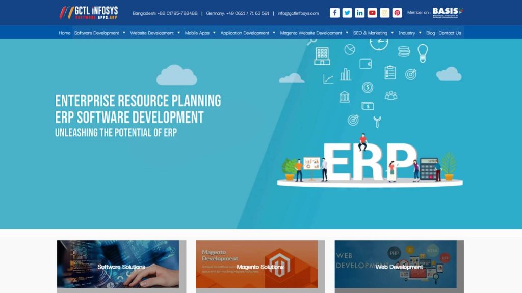 GCTL iNFOSYS ERP Screenshot