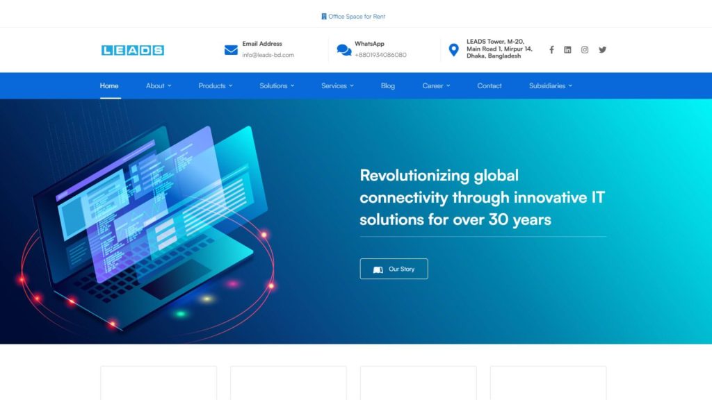 Leads Corporation Limited Screenshot