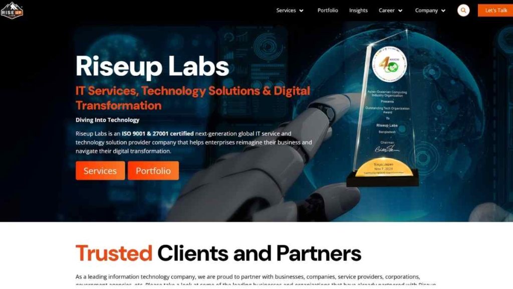 Riseup labs Screenshot